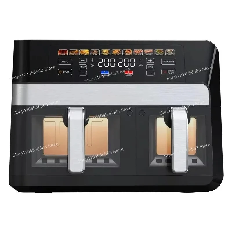 ​​9L Smart Digital Air Fryer Oven - Large Capacity Dual Basket Oil-Free Multi-Function Electric Cooker​​