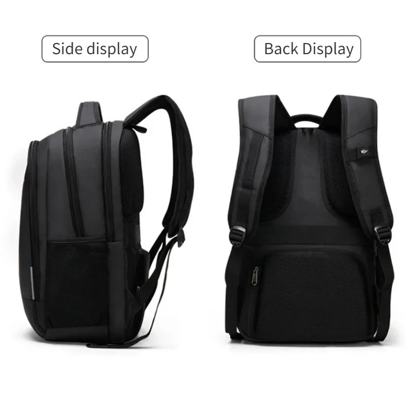 Swiss  High Capacity Men\'s Backpack USB Charging Laptop Bag Women\'s Backpack 17 Inch Waterproof Business Travel Bag