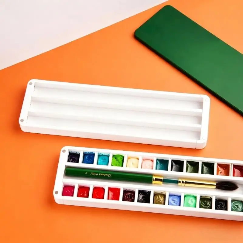 Stackable Watercolor Paint Box with Lid For Acrylic Watercolor Oil