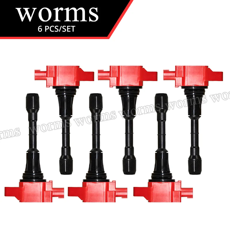 

Worms High Performance Ignition Coil Racing 6PCS Set For Nissan Altima 350Z Infiniti EX35 FX35