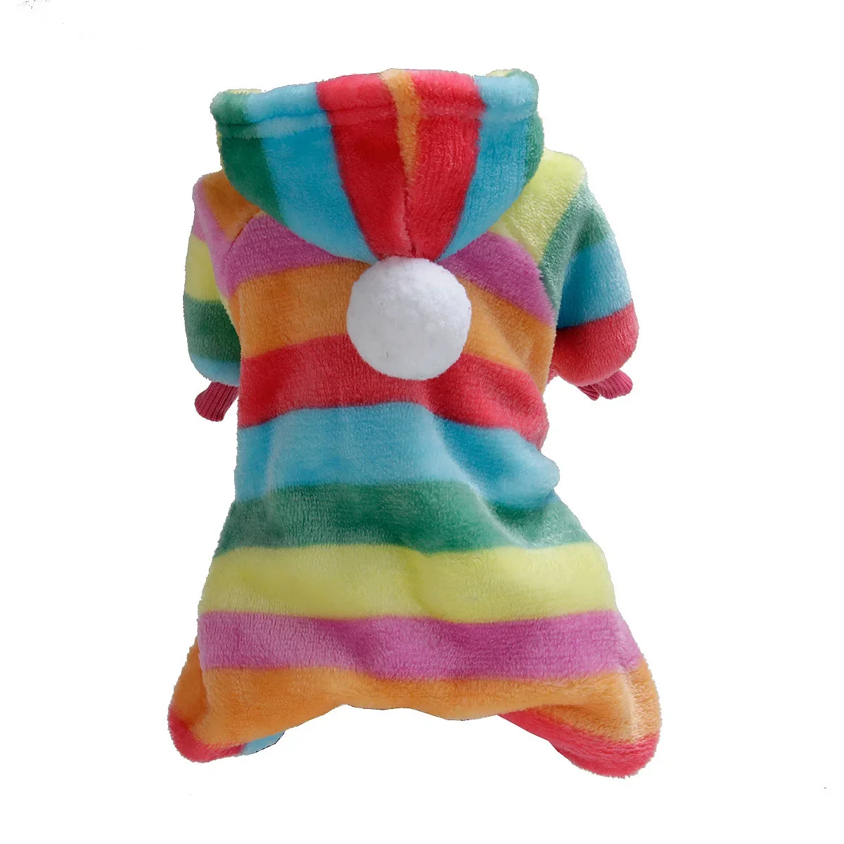 Pet Clothes Flannel Dog Costume Dog Cold Weather Coats Cat Apparel Soft Flannel Doggie Jumpsuit Clothes Pet Four Legged Pajamas