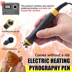 Professional Pyrography Pen Carving Soldering Electrocautery Pen Soldering Iron Pen Gourd Pyrography Machine Gourd Craft Tool