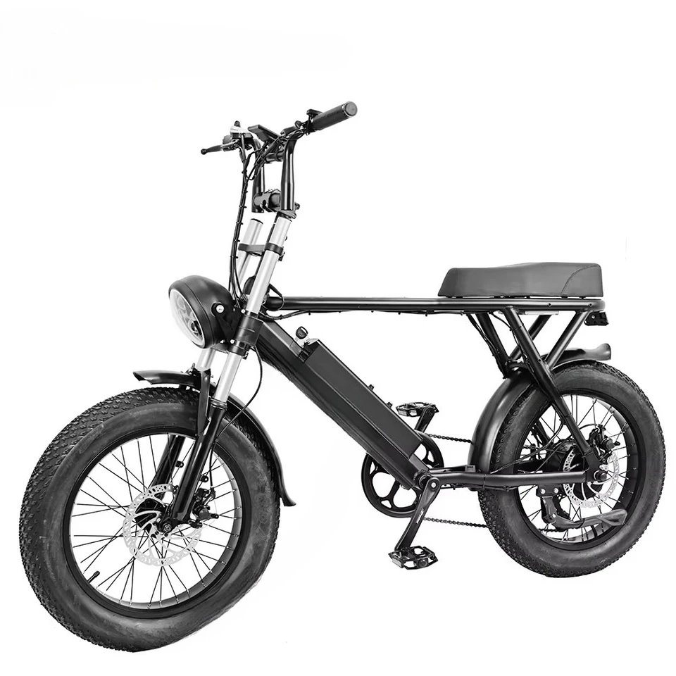 Hot Selling Super Power 73 High Power Retro Fat Tire Electric Bicycles Stealth Bomber Electric Bike Electr Dirt Bike image 4