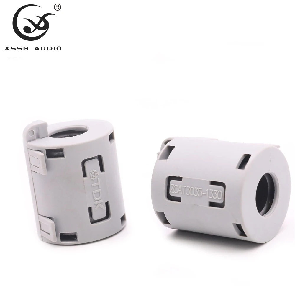 10 قطعة 11 مللي متر الراقية XSS الصوت YIVO الأسود المغناطيسي المفاجئة على EMC خط الفريت الأساسية RF تصفية RFI EMI الضوضاء القامع كابل كليب