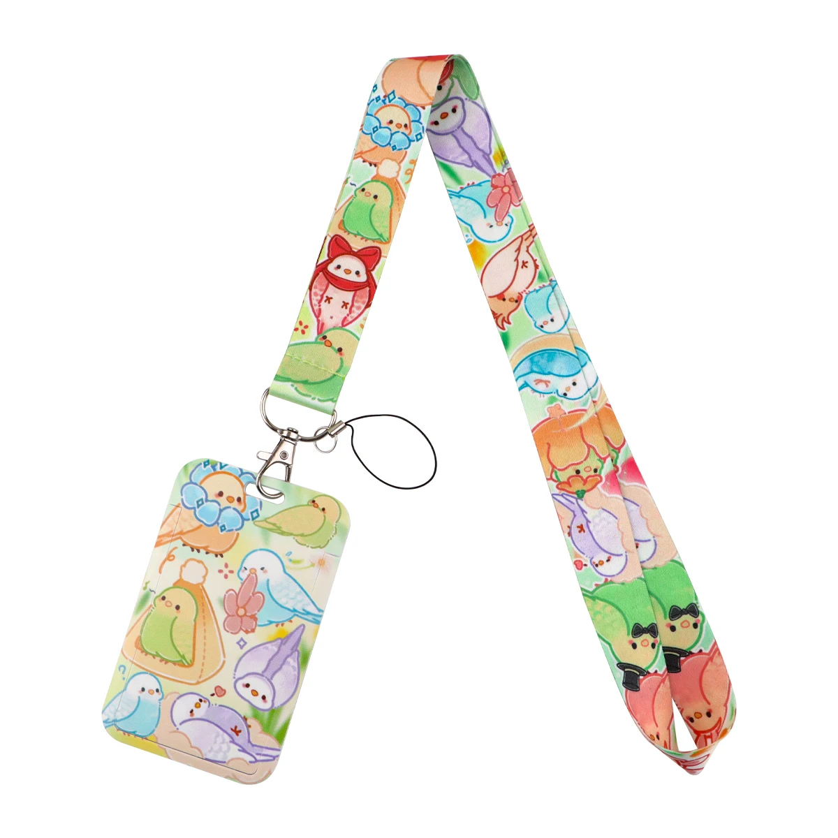 Cartoon Animal Credential Holder Cute Rabbit Bird Neck Strap Lanyard for Key Keychain USB Badge Holder Keyring Accessories Gifts view 6