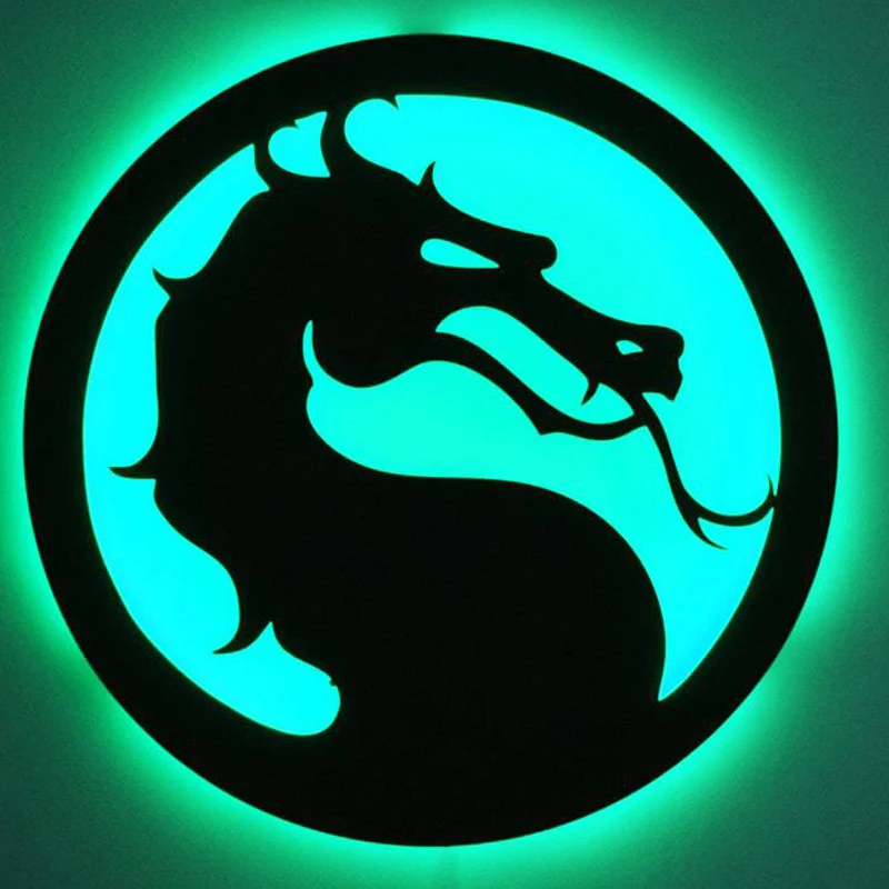 Creative LED Dragon Shape Bedside Wall Lamp Interior Decoration Background Atmosphere Lamp Plug-in Remote Control Night Lamp