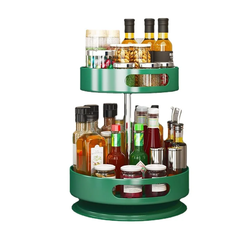 Imagem -05 - Multi-funcional Rotating Condiment Rack Cozinha Condiment Box Canto Especial Óleo Molho Vinagre Disco Armazenamento