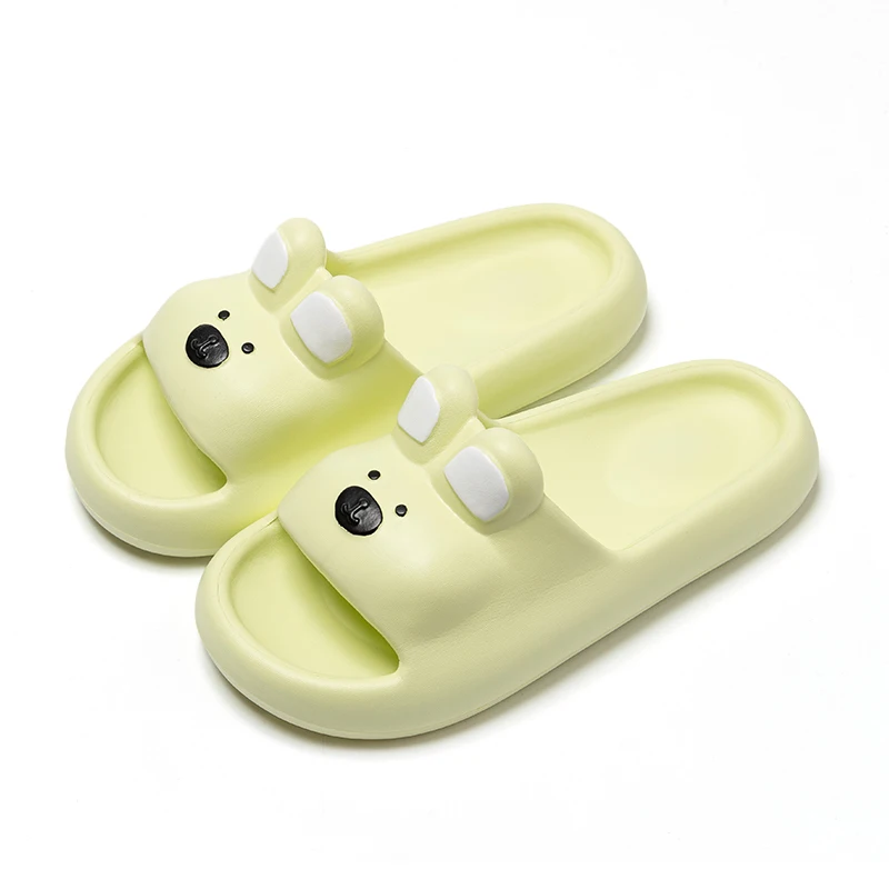 Lovely Girls Bears Slippers Super Soft Bottom Candy Color Eva Slippers Women Thick Platform Indoor Home Slides Woman Flip Flops