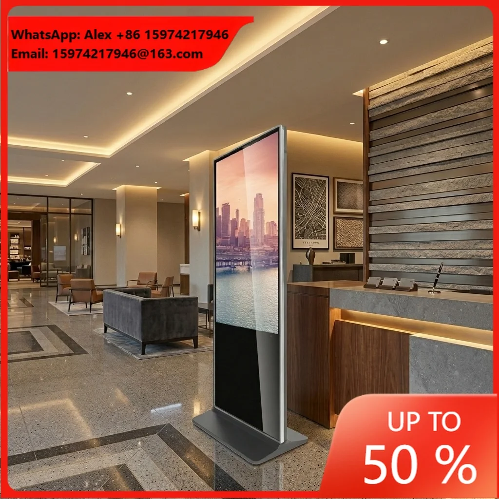Digital Poster LCD 32/43/50/55/65/75/85/86/98 Advertising Display Touch Screen Indoor Retail Store Shopping Mall Airport Hotel