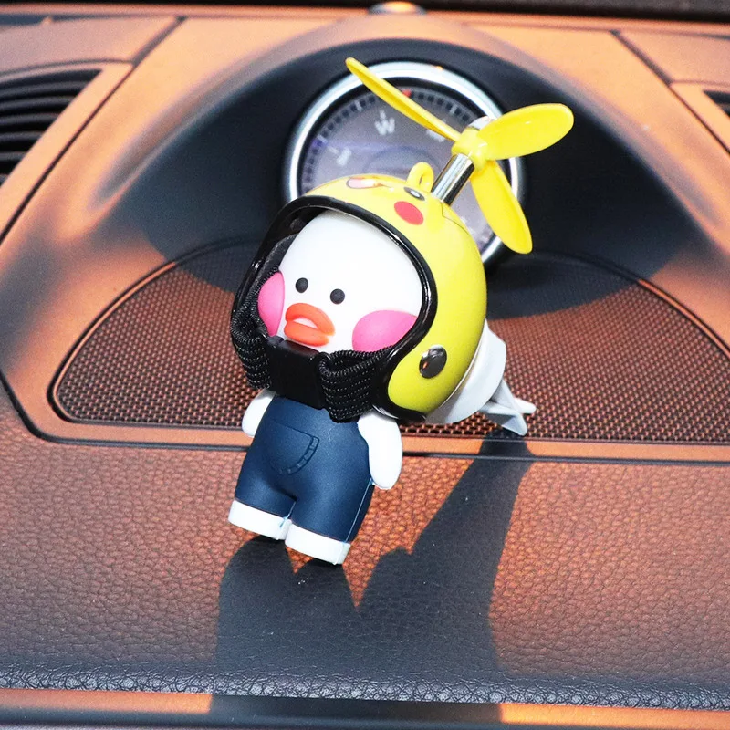 Cartoon Doll Duck Car Air Freshener Auto Interior Decoration Accessories Car Perfume Diffuser Conditioning Vents Fragrance Clip