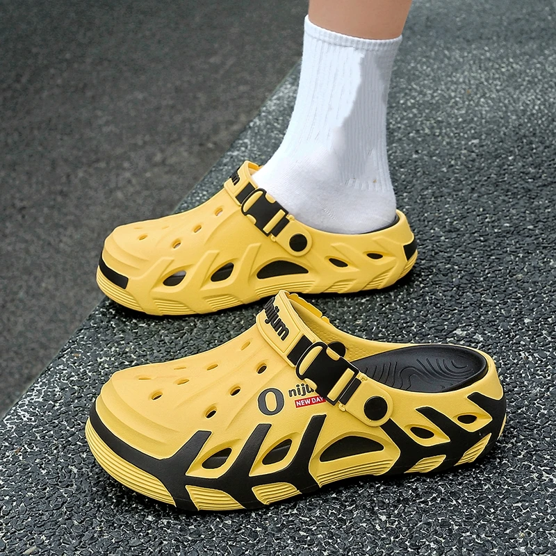 Sommer-Clogs für Herren, EVA-Soft-Slipper, Outdoor-Strandsandalen, neue Herren-Freizeitschuhe, Gartenschuhe, Wasserschuhe, atmungsaktive Strand-Slipper für Herren – Detail 12