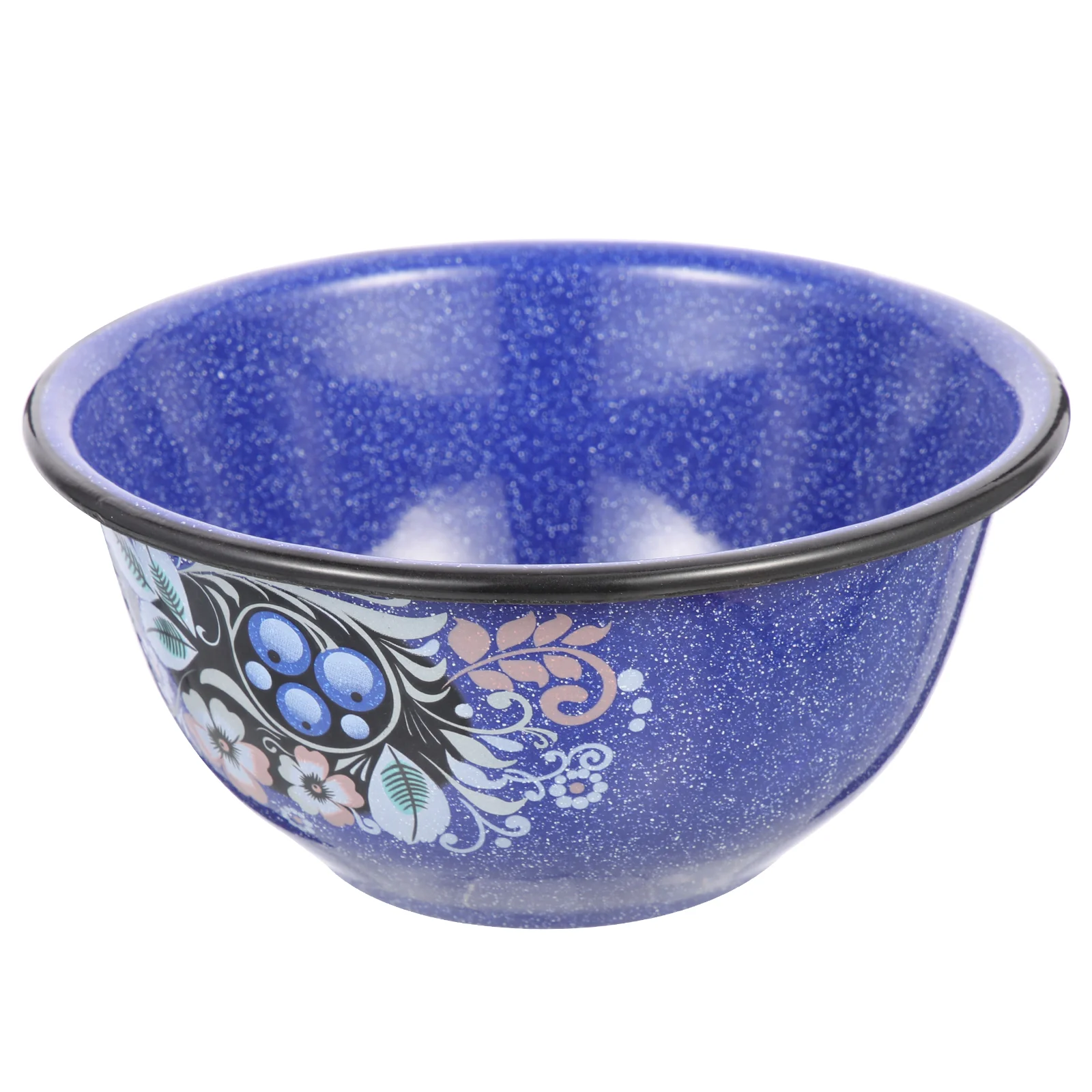 

Salad Bowl with Lid Thickened Enamel Ramen Noodle Blue Lunch Accessory Daily Use Compact Student