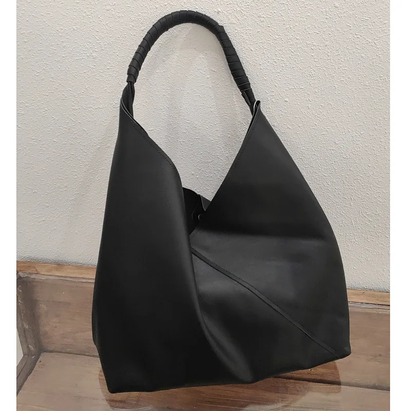 ALA Rising|L2429 Retro Style Geneiue Leather Bucket Bag Premium Quality Soft Office Lady Leather Shoulder Bag