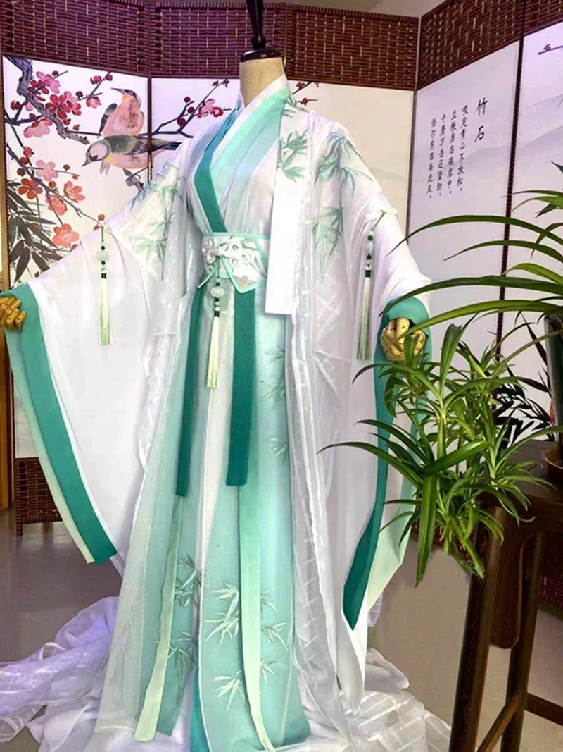 Heaven Official's Blessing Wind Master Qingxuan Cosplay Ancient-Costume Men Women Han Chinese Clothing Wig Crown Fan Tian Guan