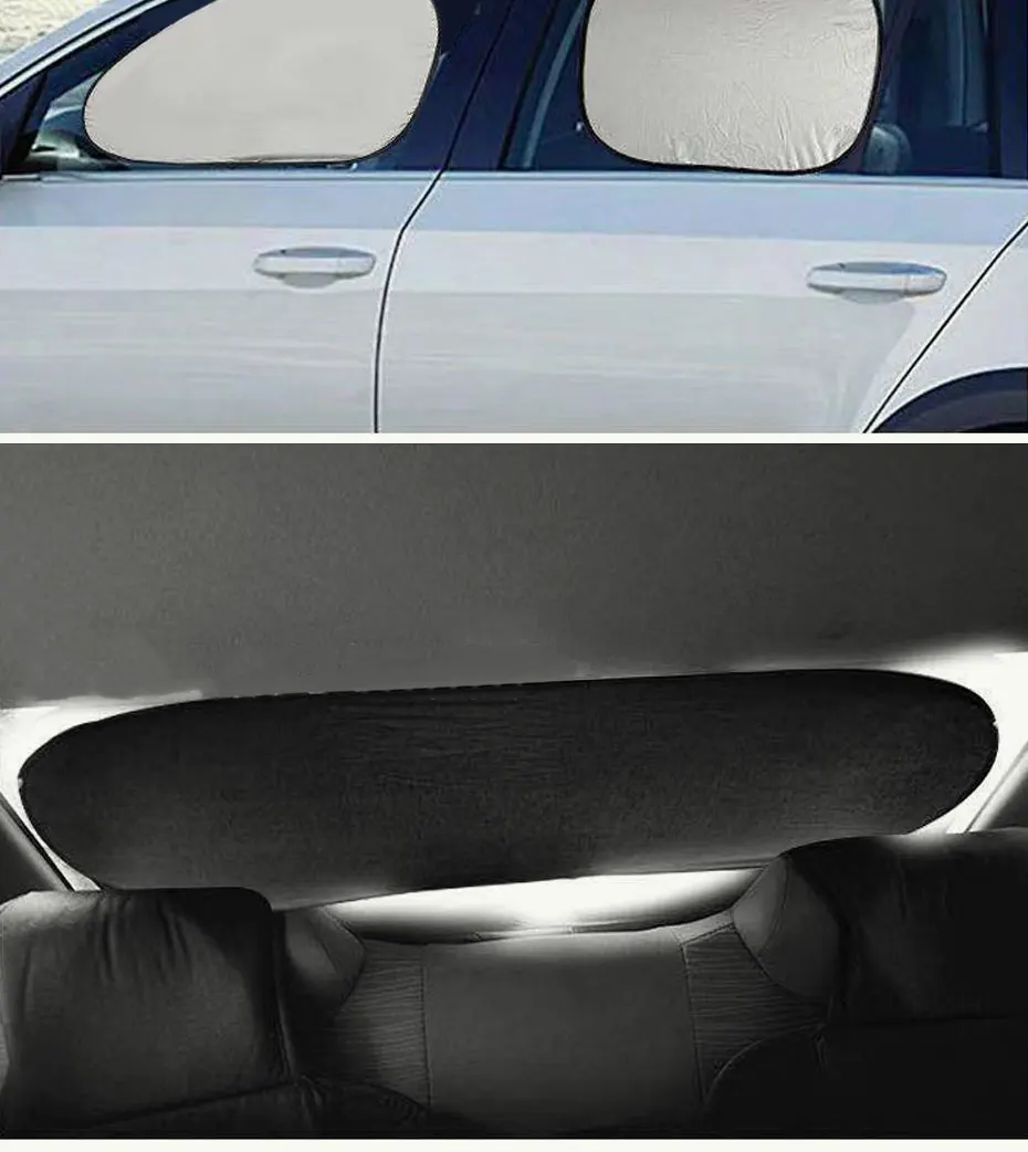 SEAMETAL Auto-Seitenfenster-Sonnenschutz, faltbar, für vordere und hintere Fenster, Sonnenschutzvorhang, Heckscheibe, Sommer-Sonnenschutzabdeckung – Detail 12