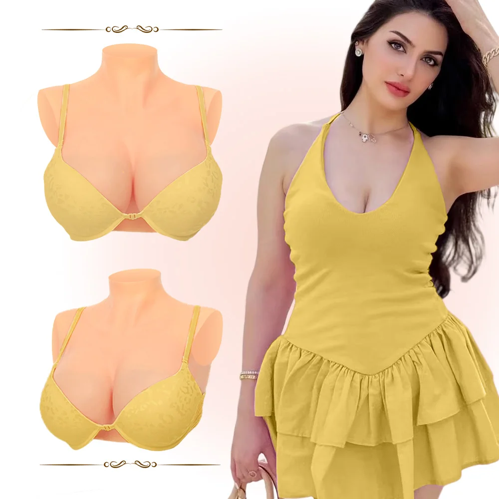 

Realistic Silicone Bra Mold B/C/D/E/G Cups; Huge Fake Boobs; Transgender; Drag Queen; Hermrodite