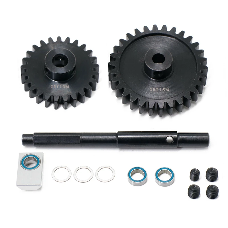 CNC 45 HD Steel 1.5Mod 25T 30T Pinion Gear Spur Gear Set For 1/5 Traxxas X-Maxx XMAXX RC Car Upgrade Parts