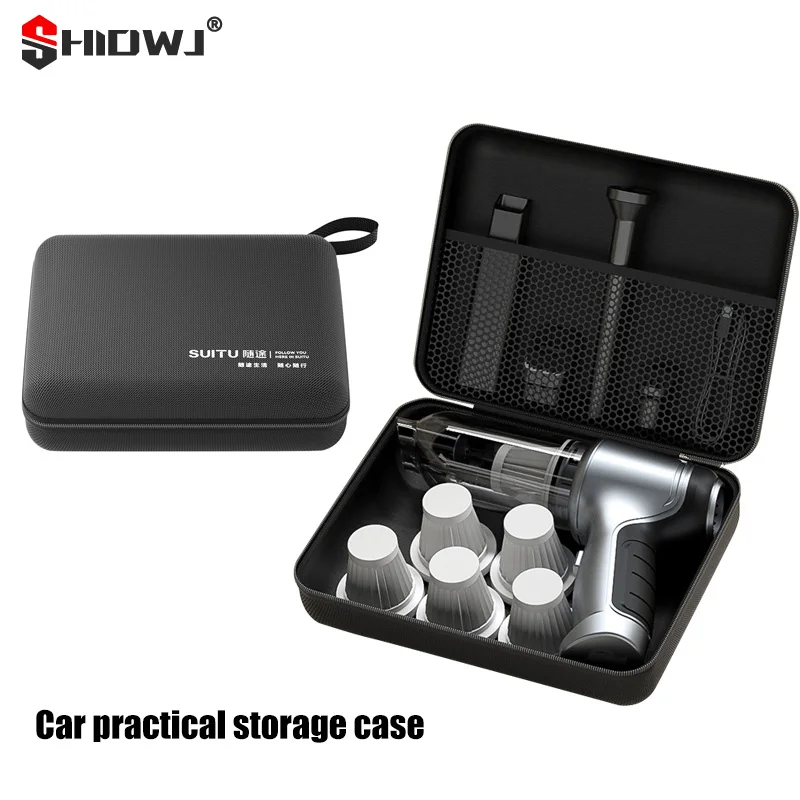 Portable Car Storage Car Vacuum Cleaner Universal Protective Bag Storage Box Eva Hard Shell Digital Storage Box Car Accessories