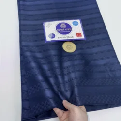 Vendita calda Atiku Tessuto Per Gli Uomini Egitto Cotone 2024 Svizzero Voile Merletto Tessuto di Pizzo Nigeriano di Alta Qualità 5 Metri Materiali Vestiti