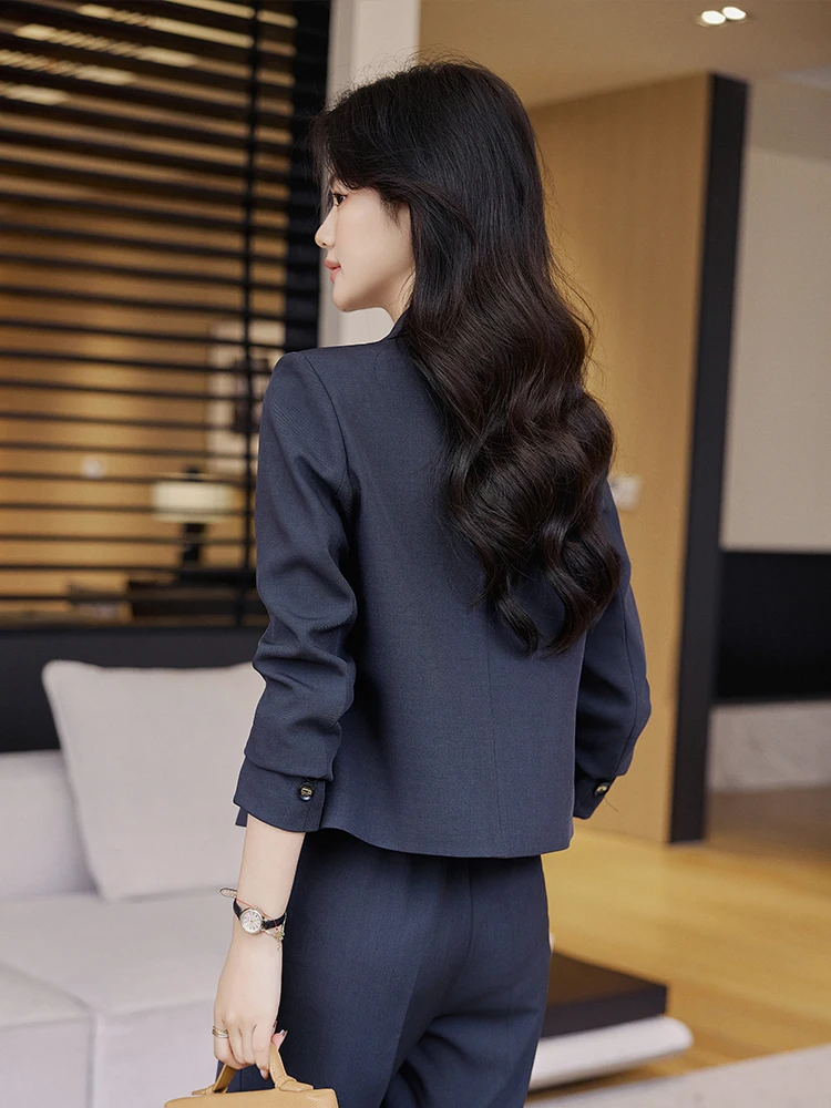 Cé marron ort ensemble de costume femmes décontracté élégance professionnel ort Sle Western manteau printemps automne saison Faion Design