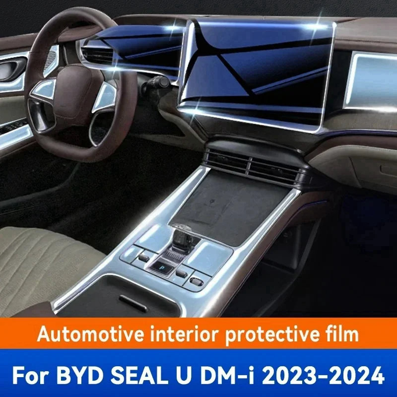 

Car Door Center Console Media Dashboard Navigation TPU Anti-scratch Protector Film For BYD SEAL U DM-i 2023 2024 Car Styling