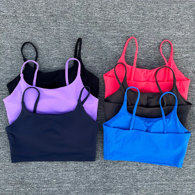 Women Breathable Sports Bra Strap Top Absorb Sweat Shockproof Padded Gym Running Fitness  Yoga Sports Bra Underwear ﻿