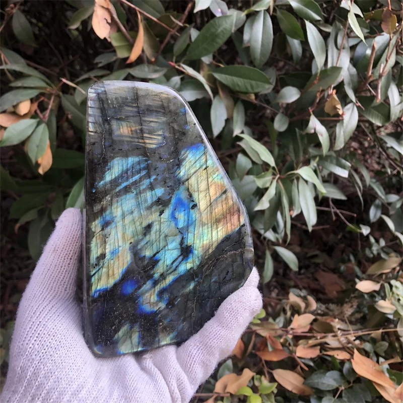 

1570g Natural Labradorite gemstone Crystal Rough Polished