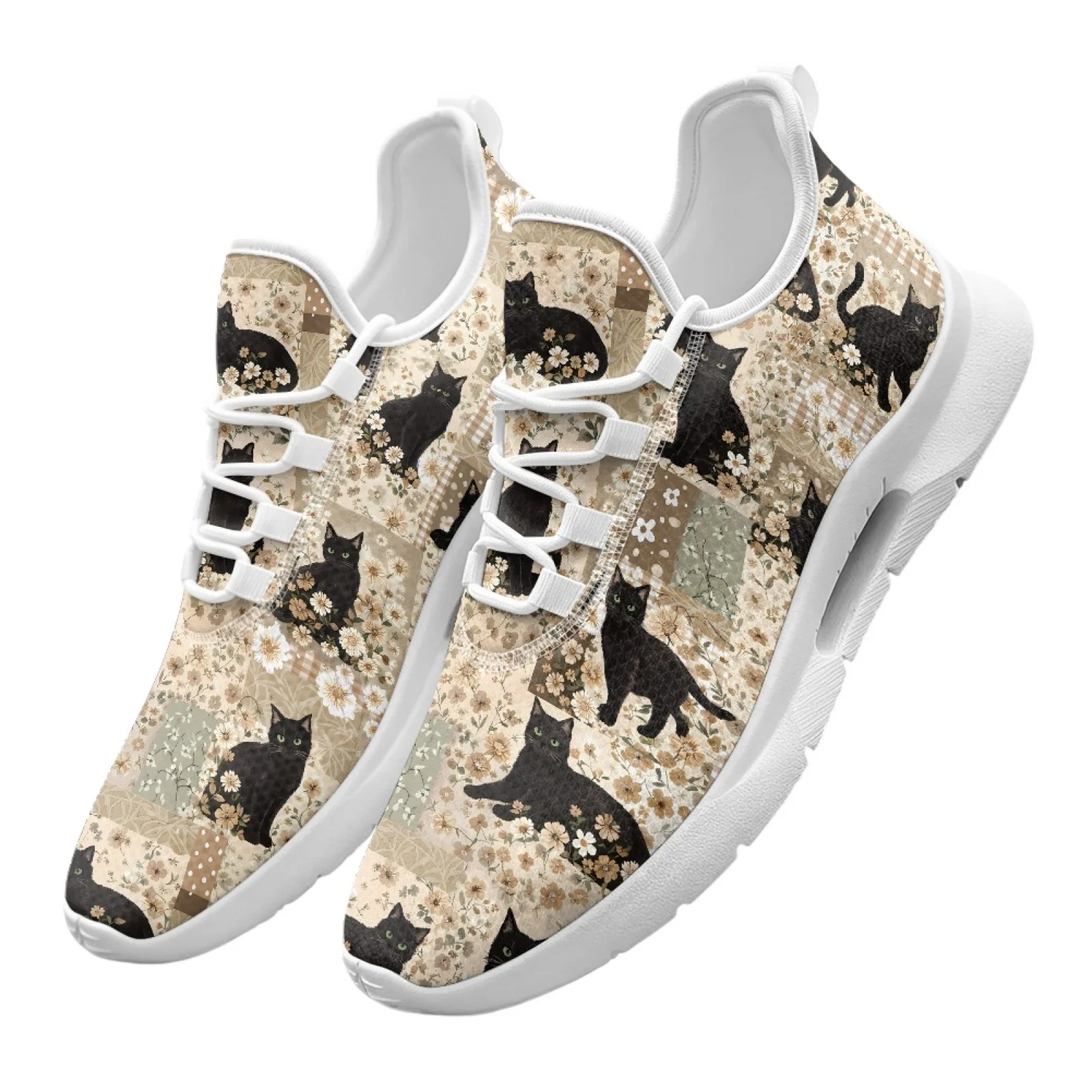 

XIXIRIMIDO Lace-up Casual Shoes Mens Sneakers Comfortable Mesh Breathable Walking Shoes Women's Lightweight Sneaker Sport Kitten