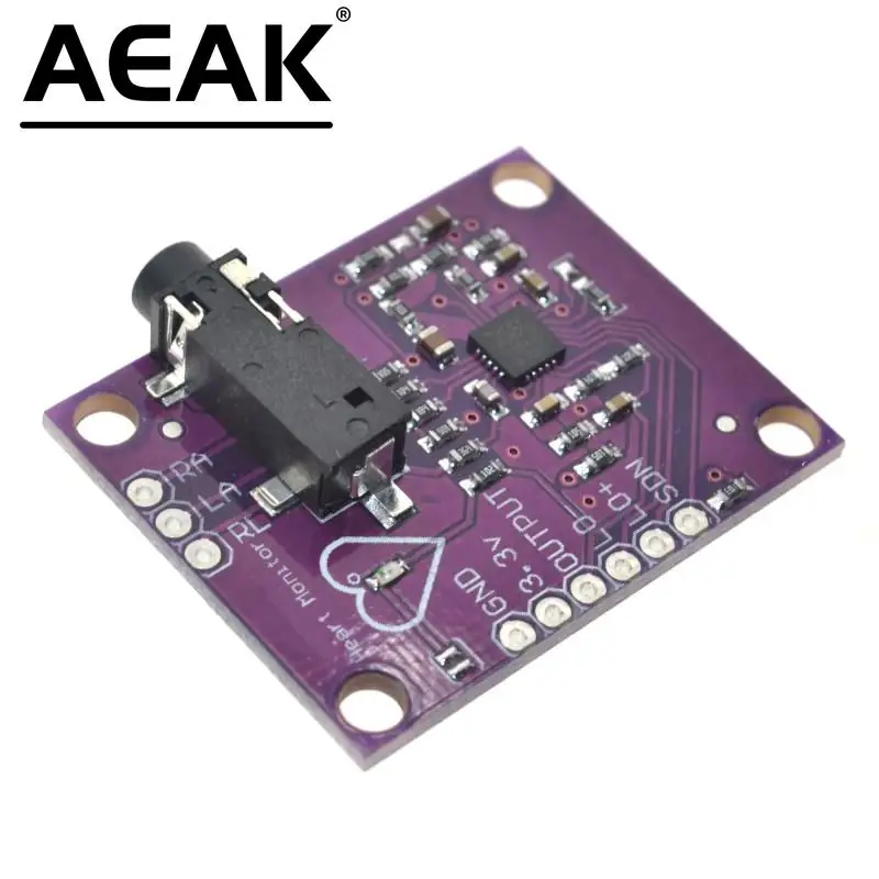 AEAK AD8232 pomiar fizjologiczny puls serca ekg czujnik Bio monitora płyta modułu gorąca wyprzedaż