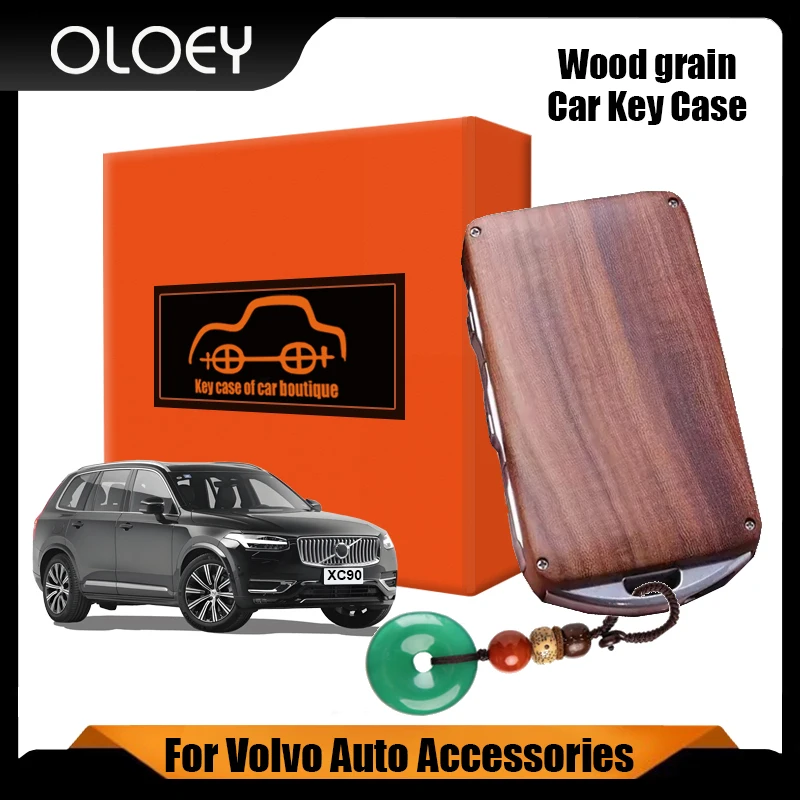 

Wooden Material Car Special Protective Shell Key Cover Accessories are Suitable For Volvo S60 S90 XC40 Xc60