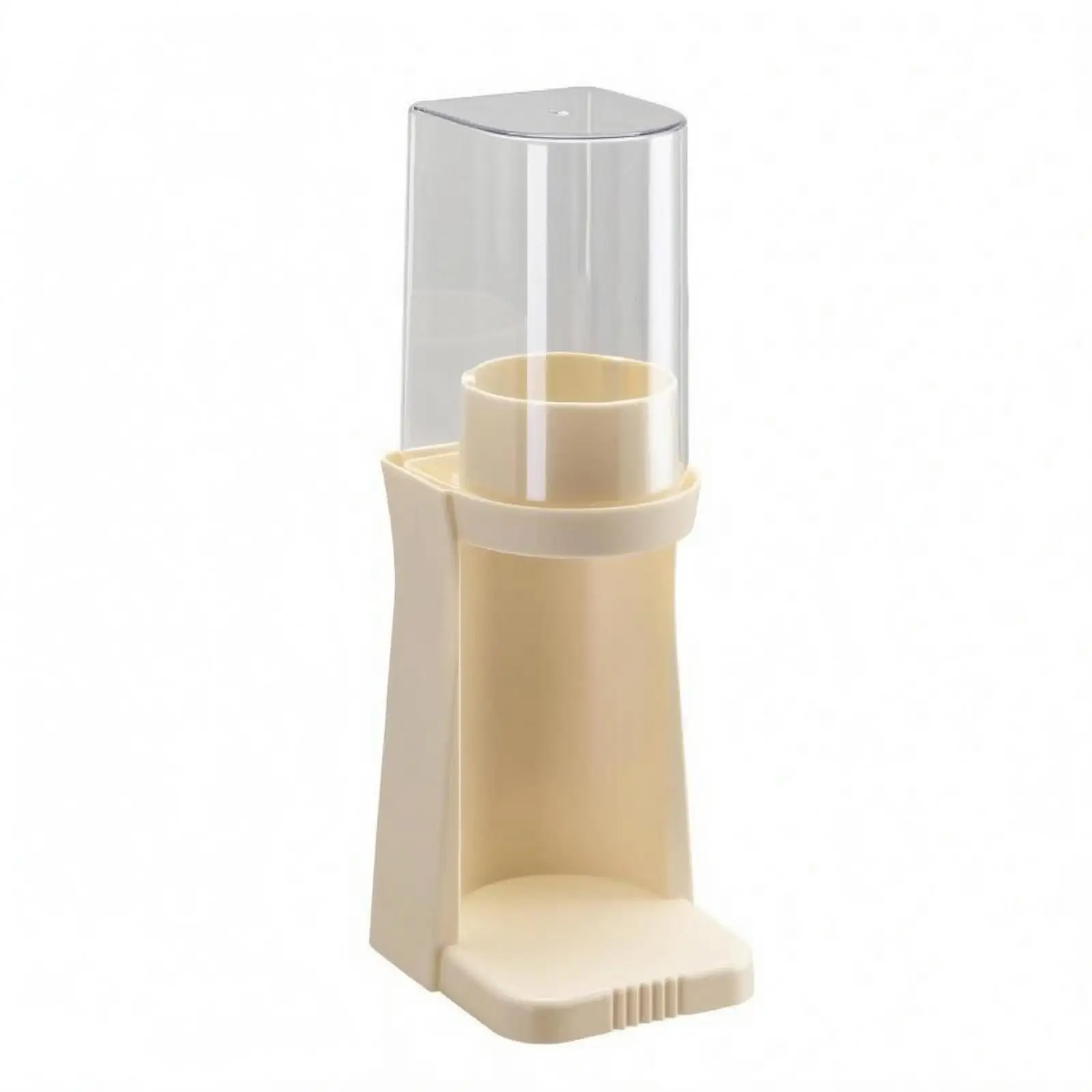 Single Cup Dispenser Wall Mount Retro Clear Tube Design for Paper Cups Kitchen Counter Organization view 2