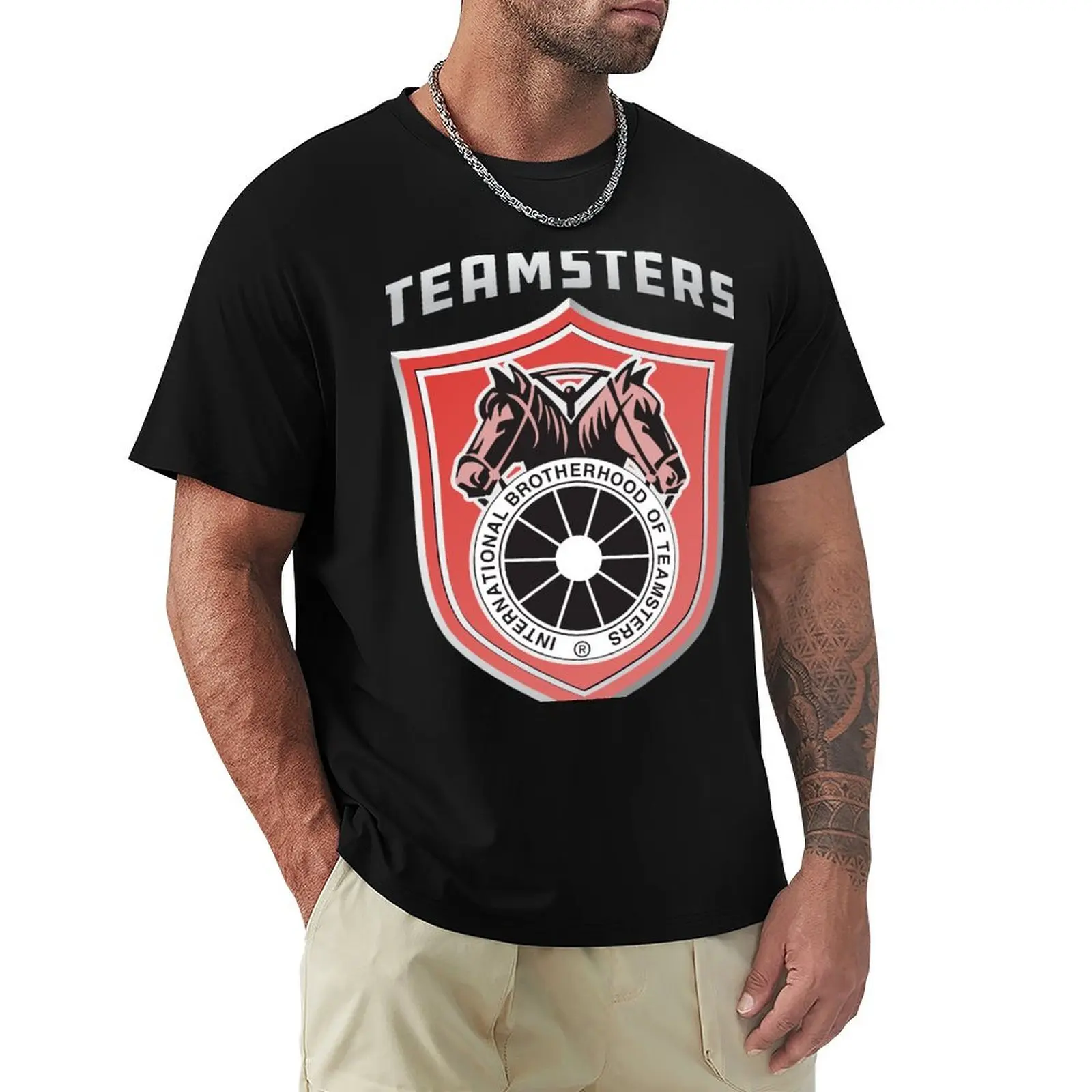

Teamster shield, Teamster gift for union worker T-Shirt oversized sublime men t shirts