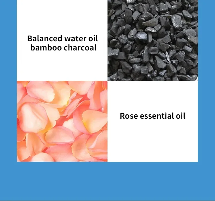 Amino Acid Gold Foil Soap Rose Face Bath Handmade Bamboo Charcoal Butter Shower Essential Oil Soap Beautiful Hydrating