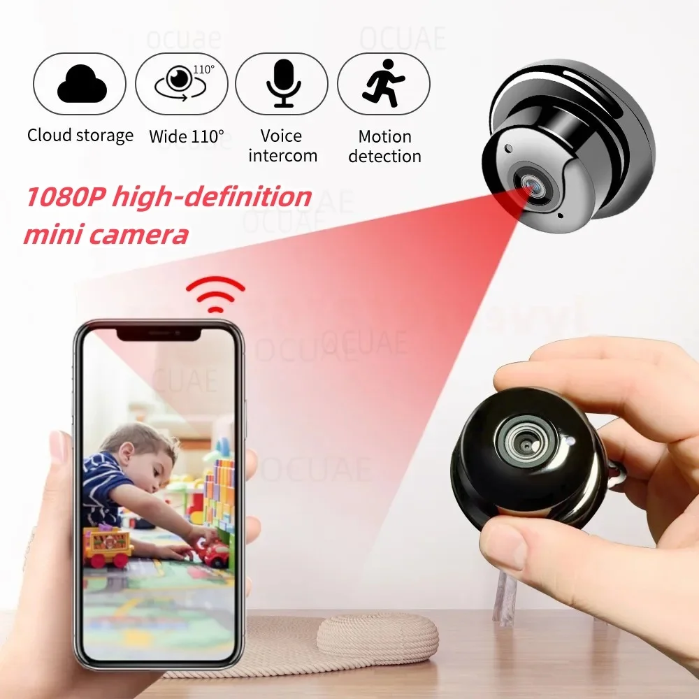 

Wifi Smart Home1080P HD Mini Camera Security Surveillance Micro Camcorder IR Night Vision DVR Wireless IP Remote View Espia Cam