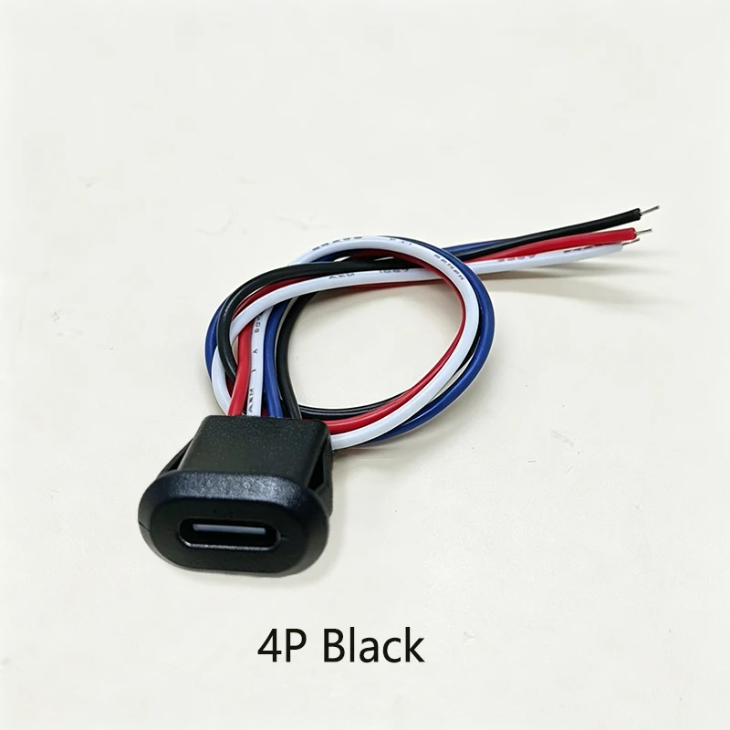  Ovaler USB-C-Ladeanschluss mit 2/4/6 Pins und Kabelbaum für DIY-Elektronik, Powerbanks und kleine Gerätemodifikationen – Detail 10