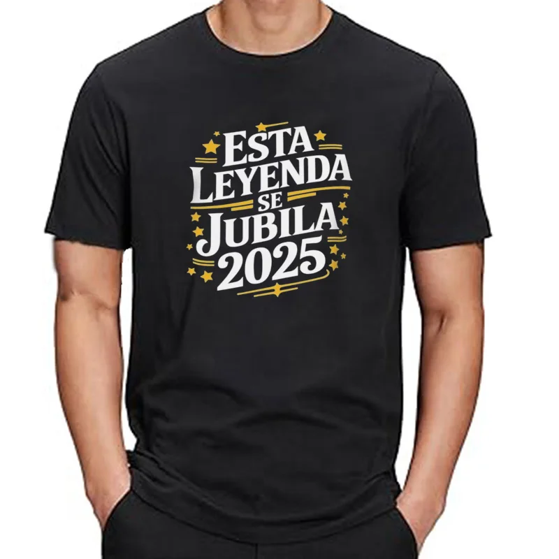 Esta leyenda retireará 2025 camiseta Retro español jubilación jubilado papá regalo ropa para hombre 100% algodón Tops ta