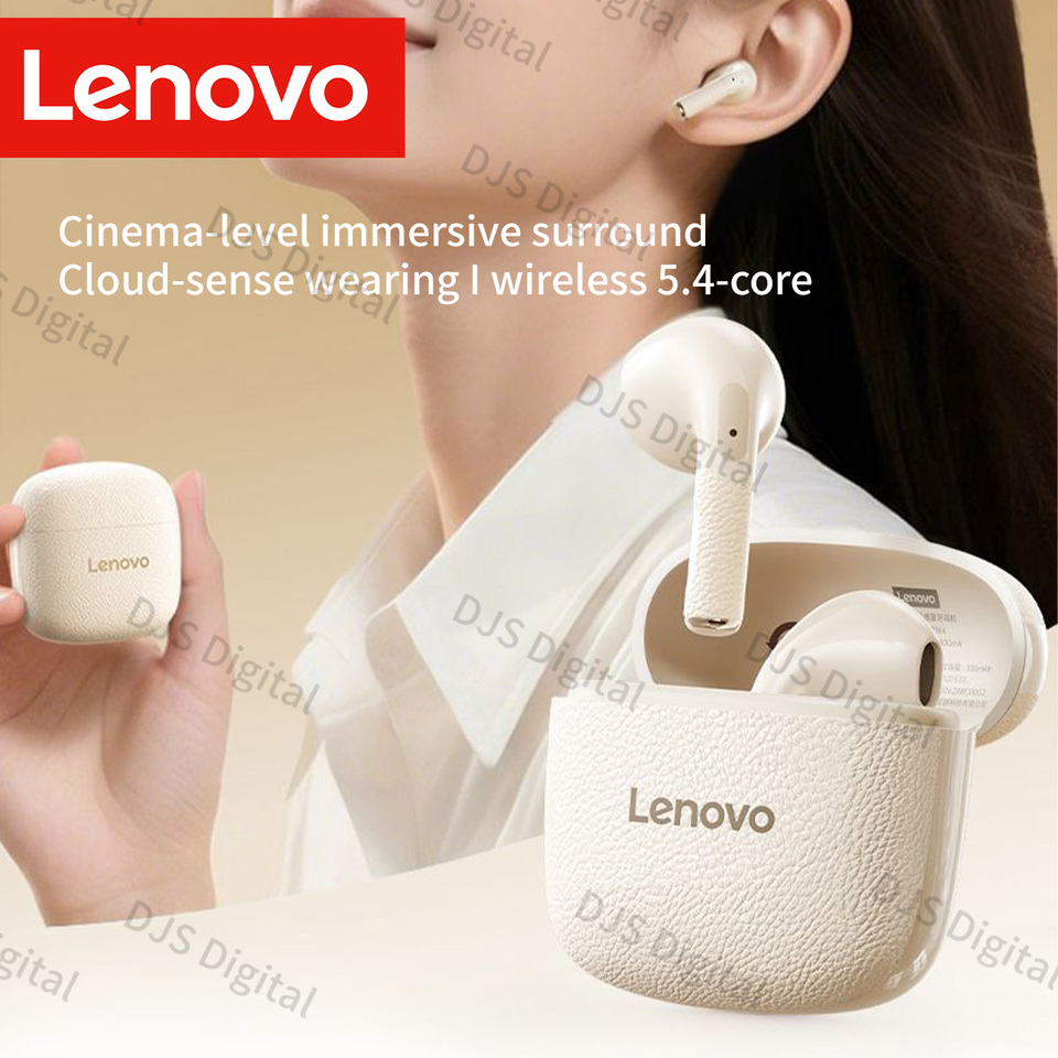  Lenovo Wireless Bt5.4 Low Latency Earbuds with Mic Hd Call Noise Cancellation Long Standby Headphones Anc Stereo Hifi Earphones 