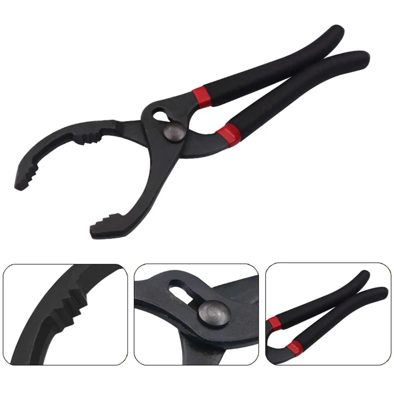 Adjustable Oil Filter Pliers Auto Repair Tool Comfortable Grip for Cars Trucks Oil Filter Wrench Oil Filter Removal Tool