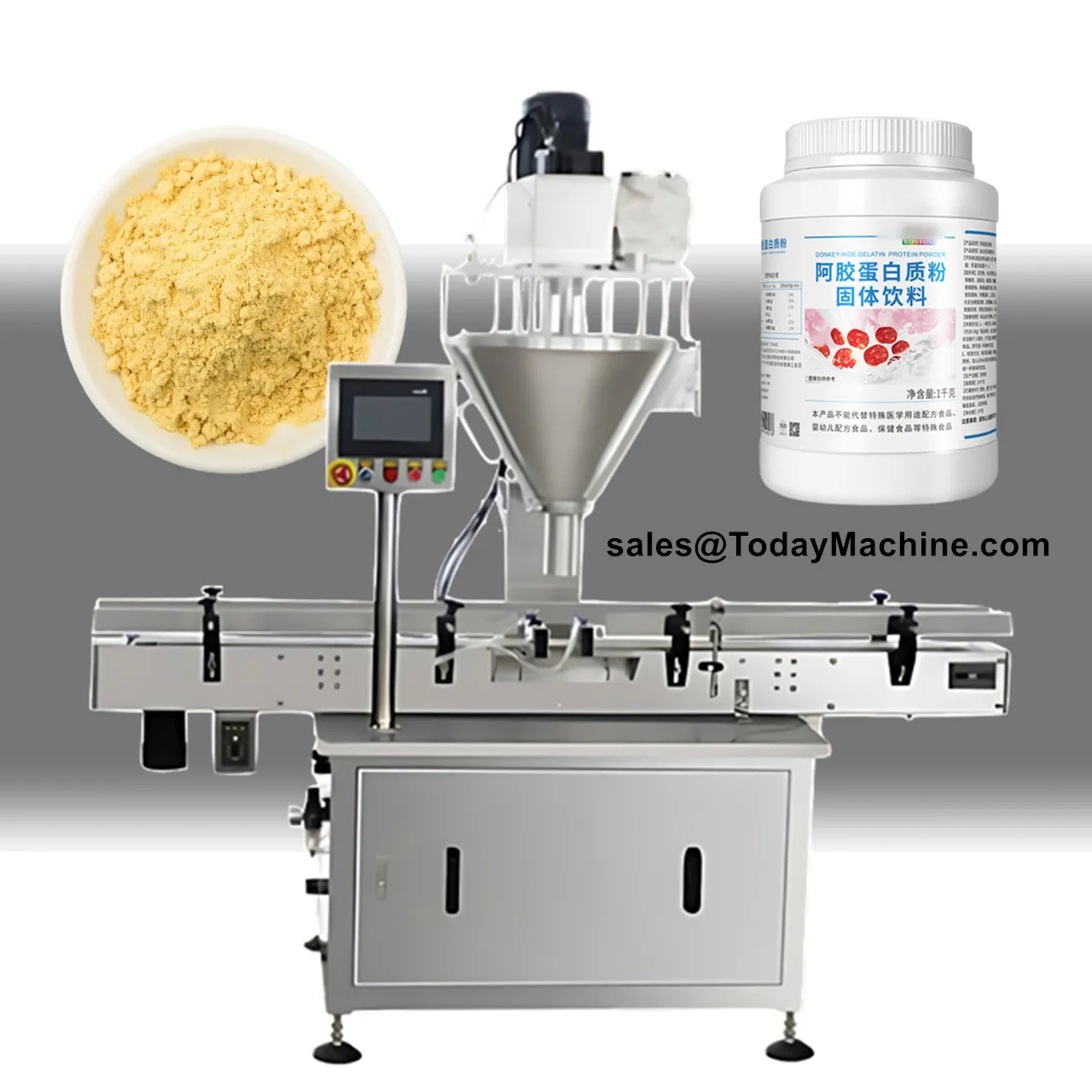 Automatic Powder Filling and Capping Machine for Bottles