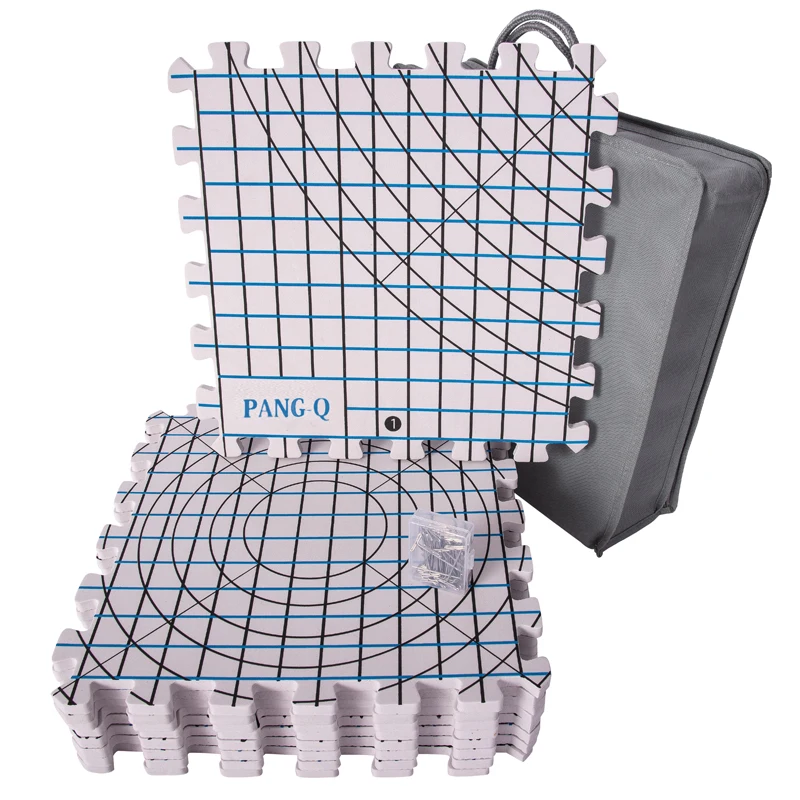9 Pcs Foam Blocking Board Knitting Block Mat Portable Grid Knitting Board Reusable Foam Crafts Blocking Mats