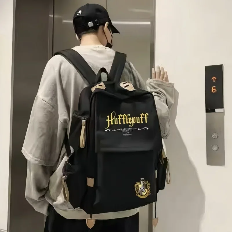 Hogwarts Badge Backpacks Anime Harry A Potter School Bags For Teenager Portable Laptop Bags Large Capacity Travel Backpack Bags