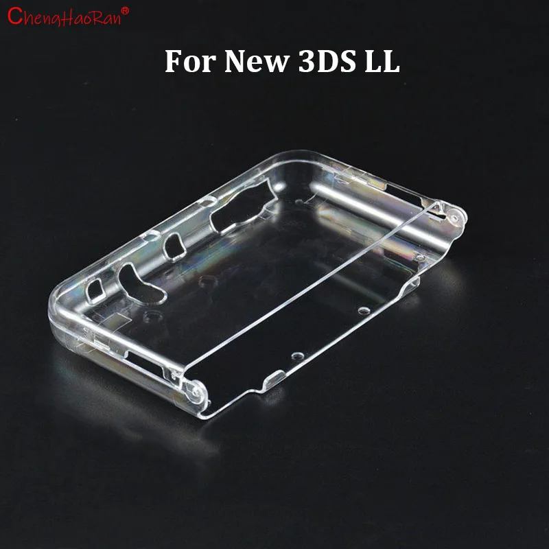 1PC Klar Kristall Schutzhülle Abdeckung Hard Shell Haut für Neue 3DS XL LL + Anti Staub Film Für NS 3DS Screen Protector – Detail 2