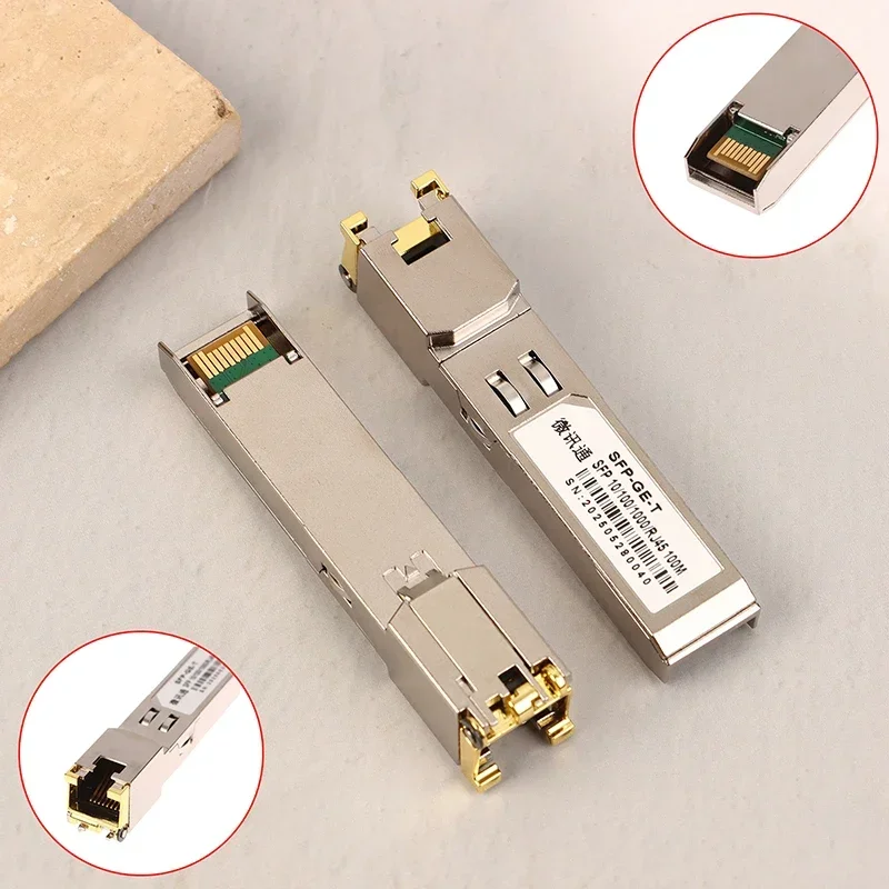 

1Pcs SFP Copper Module 1G RJ45 Port Fiber SFP Transceiver Module Optical Ethernet Switch