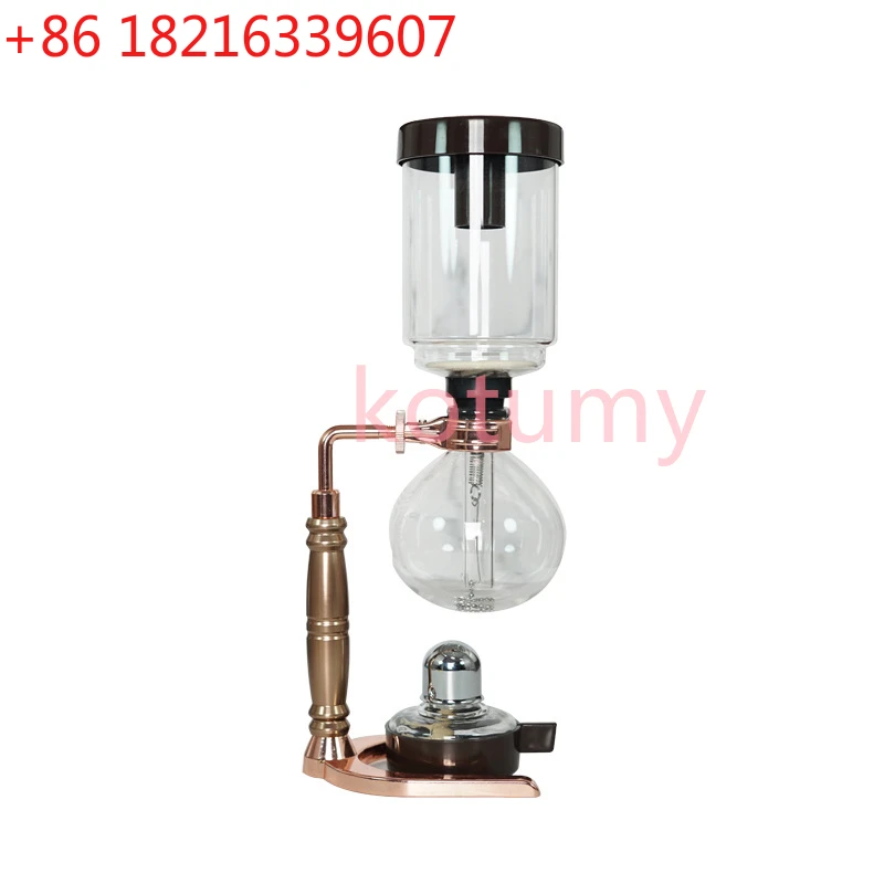 TAO Japanese Style Siphon Coffee Maker Tea Siphon Pot Vacuum Coffeemaker Glass Type Coffee Machine