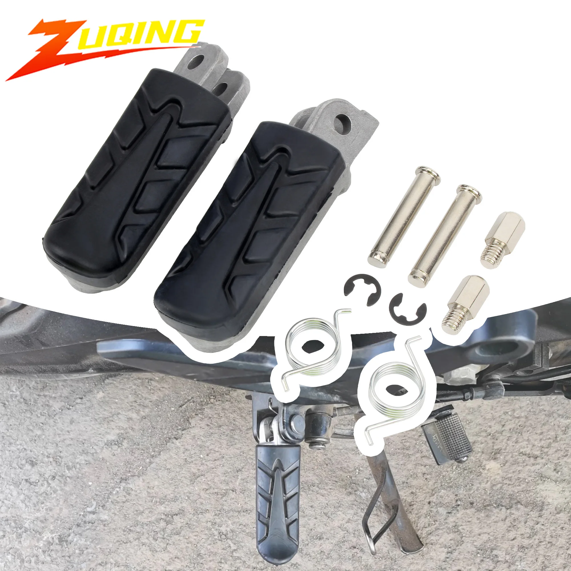 Motocross Motorcycle Front Footrests Foot Pegs For Honda CB600 CBR500 CBR 500R CBR 1000 For Varadero XL 125 V1 V2 V3 Moto Parts