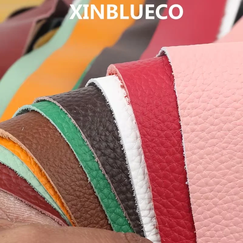 1.5mm Thickness Genuine Leather Material, Top Layer Cowhide, Lychee Pattern Genuine Leather Leather, Handmade DIY Shoulder Strap