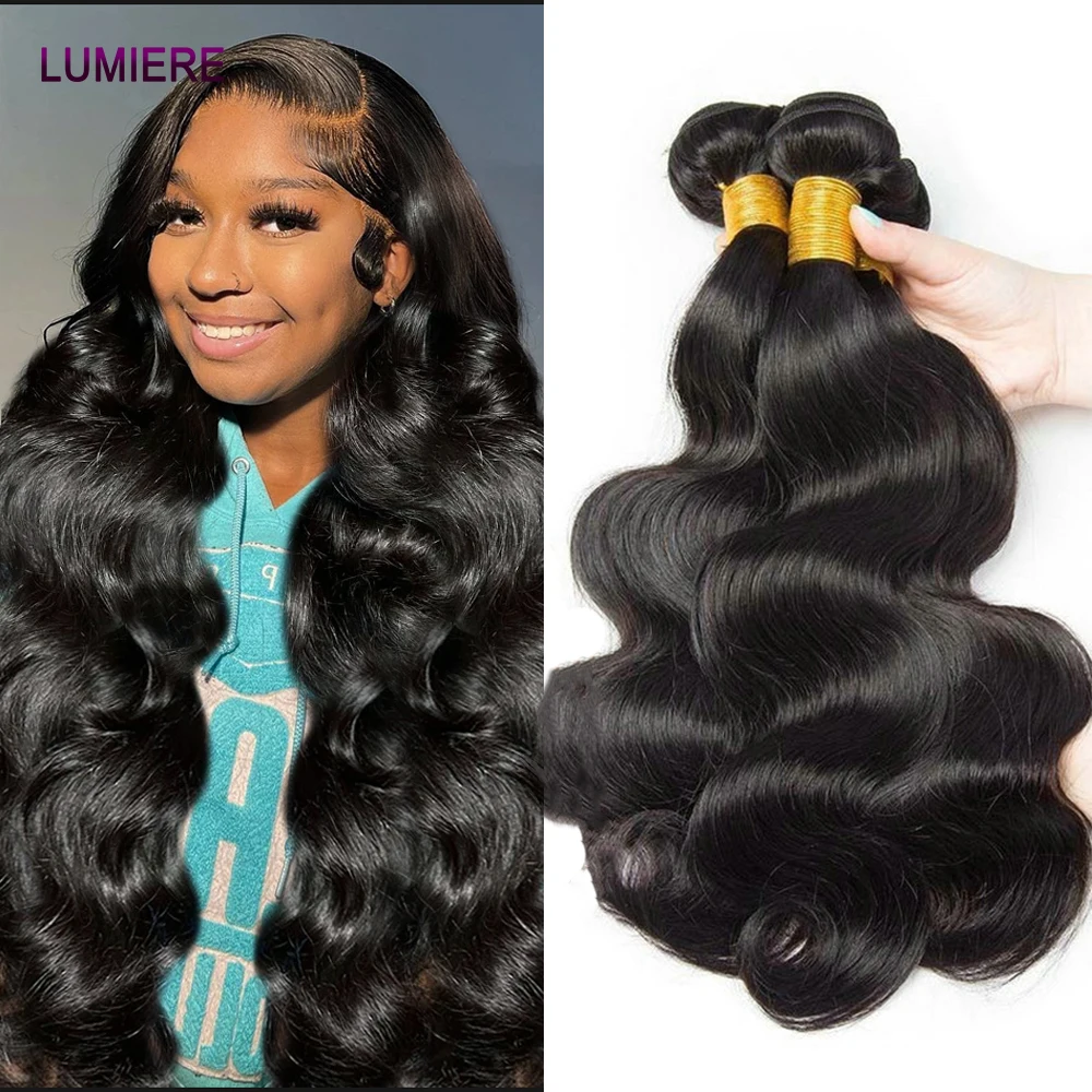 15A Double Drawn 100% Virgin Raw Body Wave Human Hair  display picture 3