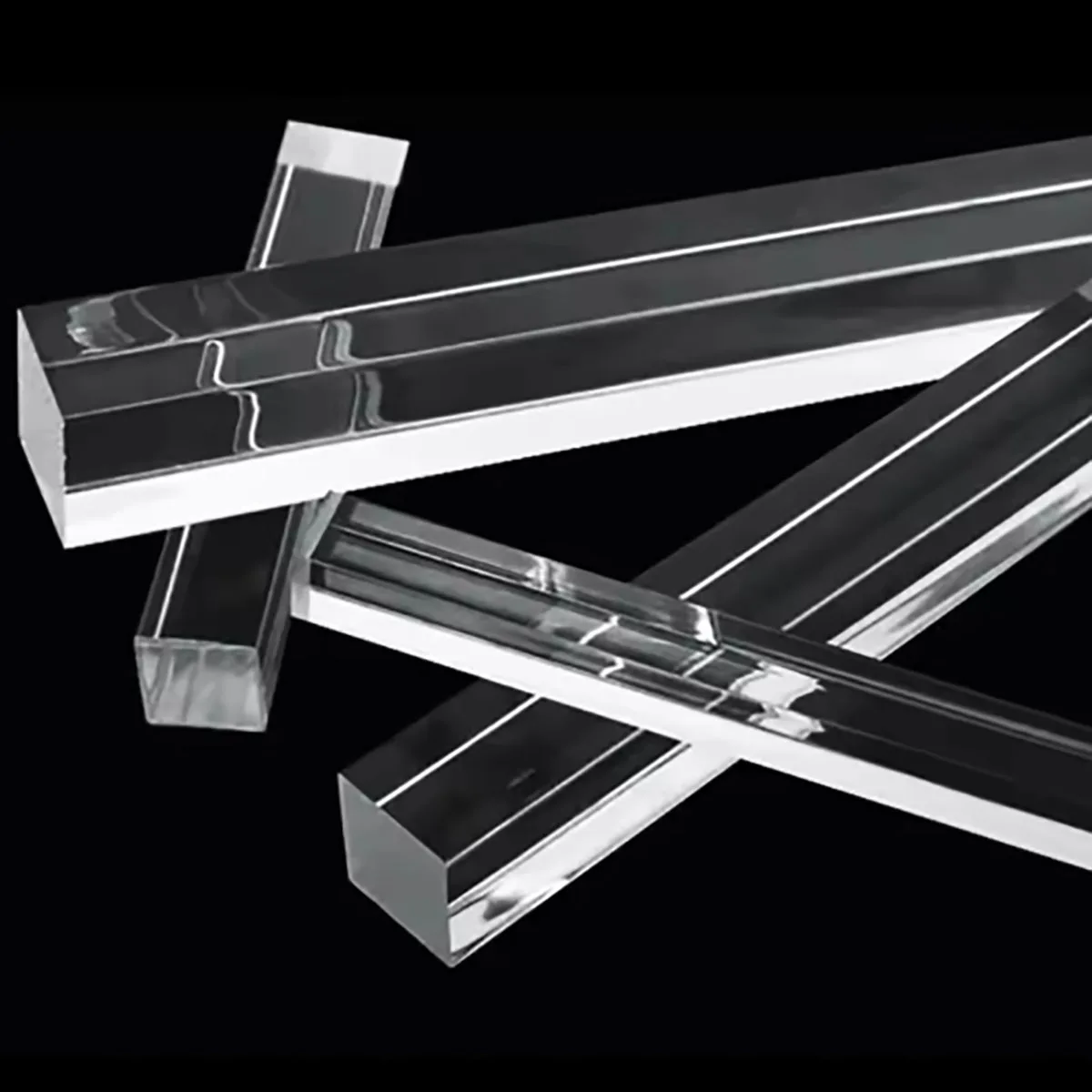 Transparent Clear Extruded Acrylic Square Bar Plastic Rod PMMA Plexiglass