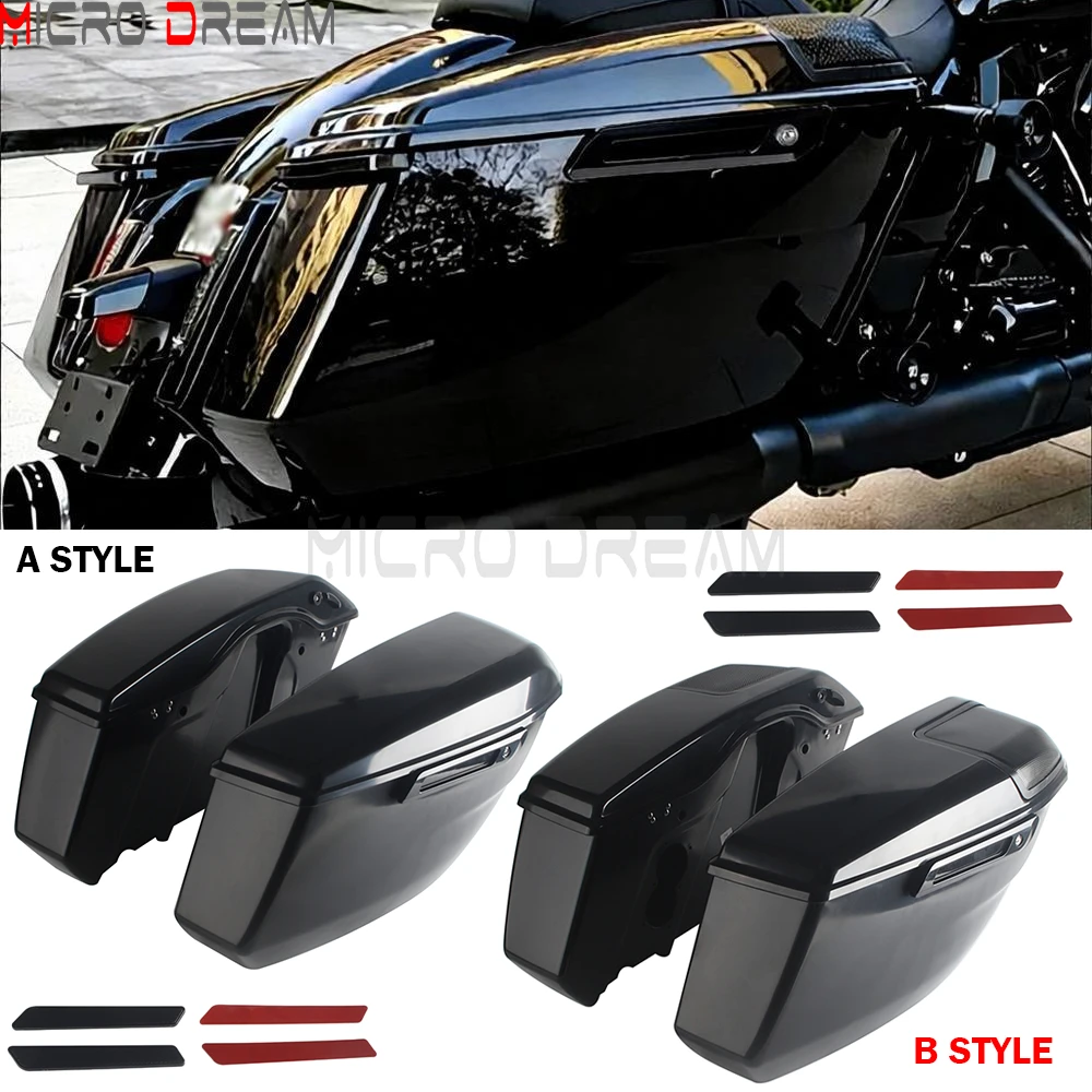 Motorcycle Hard Saddlebag Storage Bags For Harley Street Road Glide FLHX FLTRX FLTRXSTSE 2024-25 FLHXSE FLTRXSE 23-25 FLHXU 2025