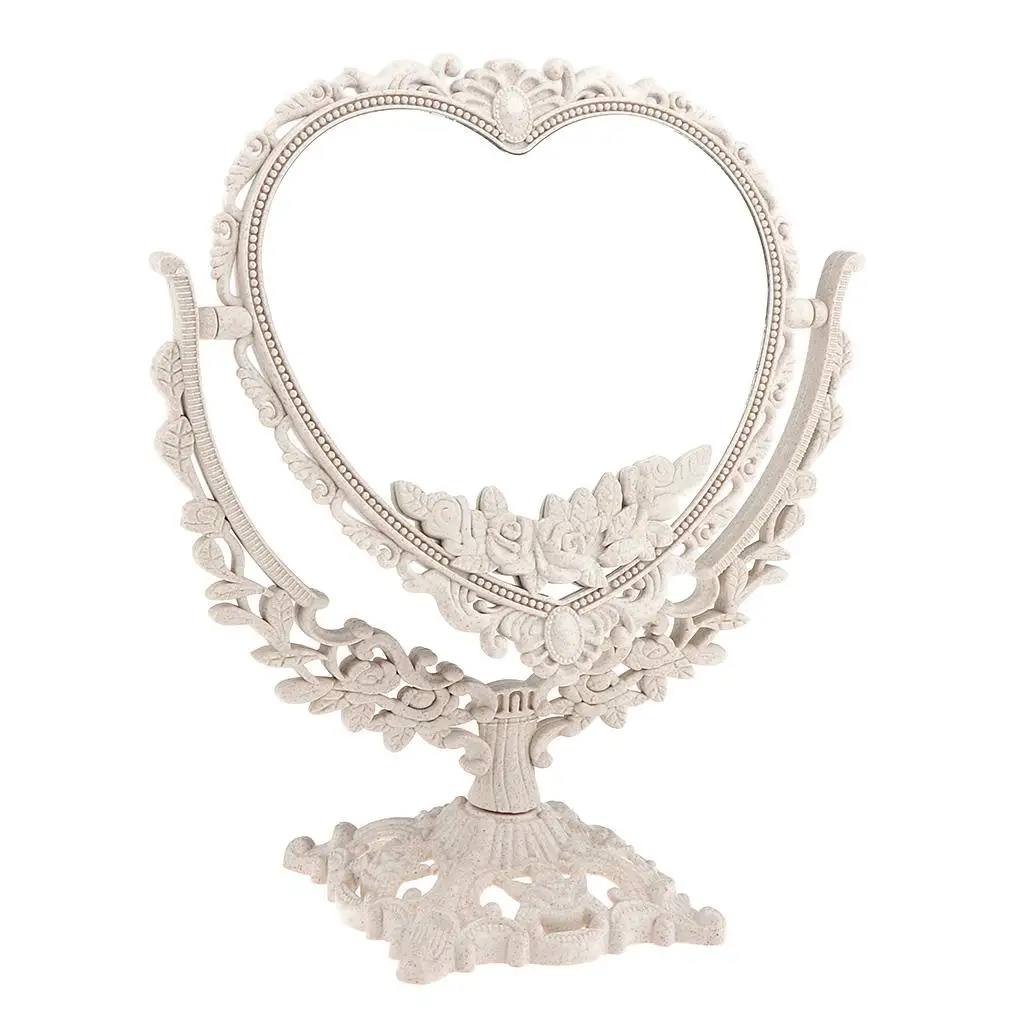 両面バニティミラー、360度回転化粧鏡